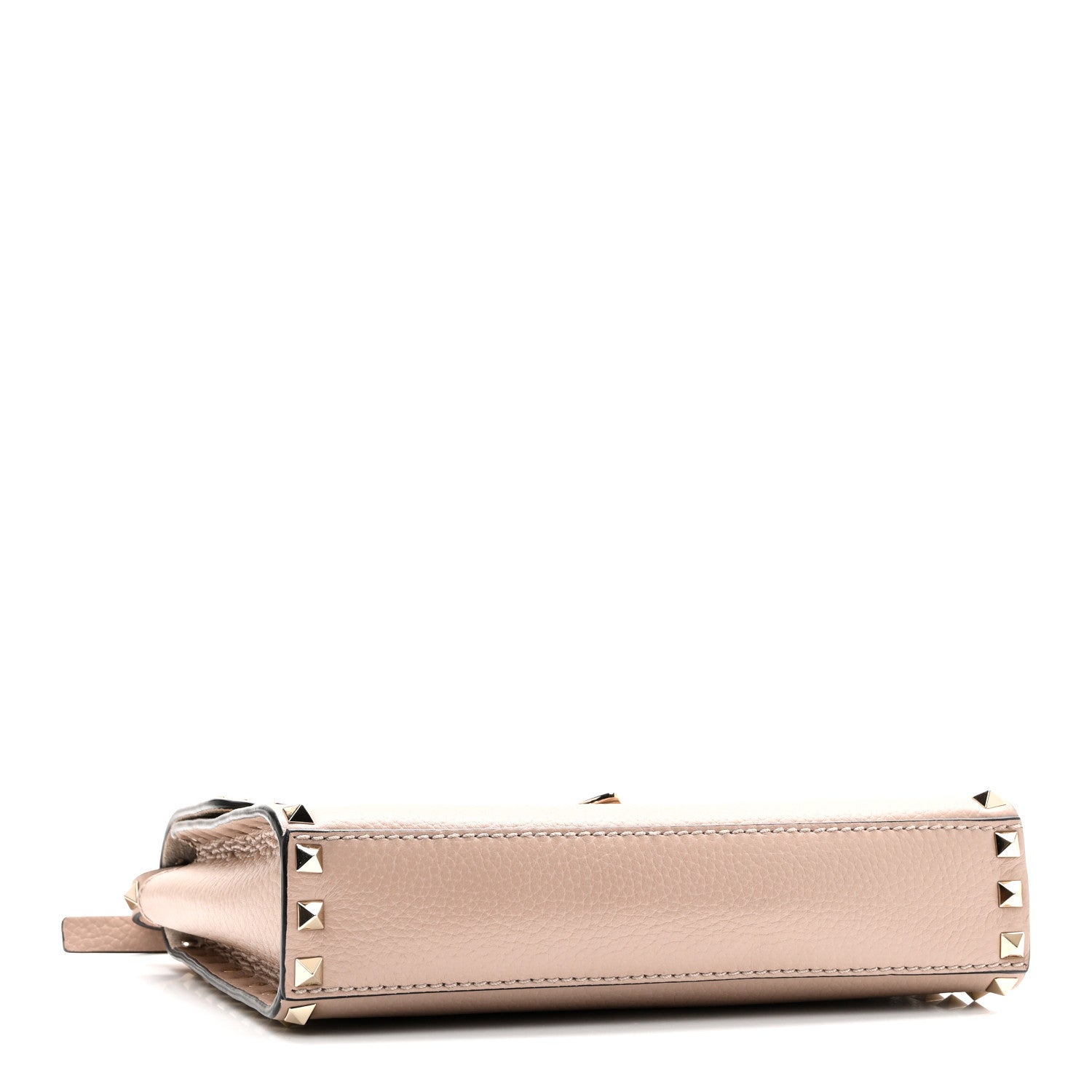 Valentino Garavani Pebbled Calfskin Medium Rockstud Flip Lock Crossbody Bag Poudre 4 of 10