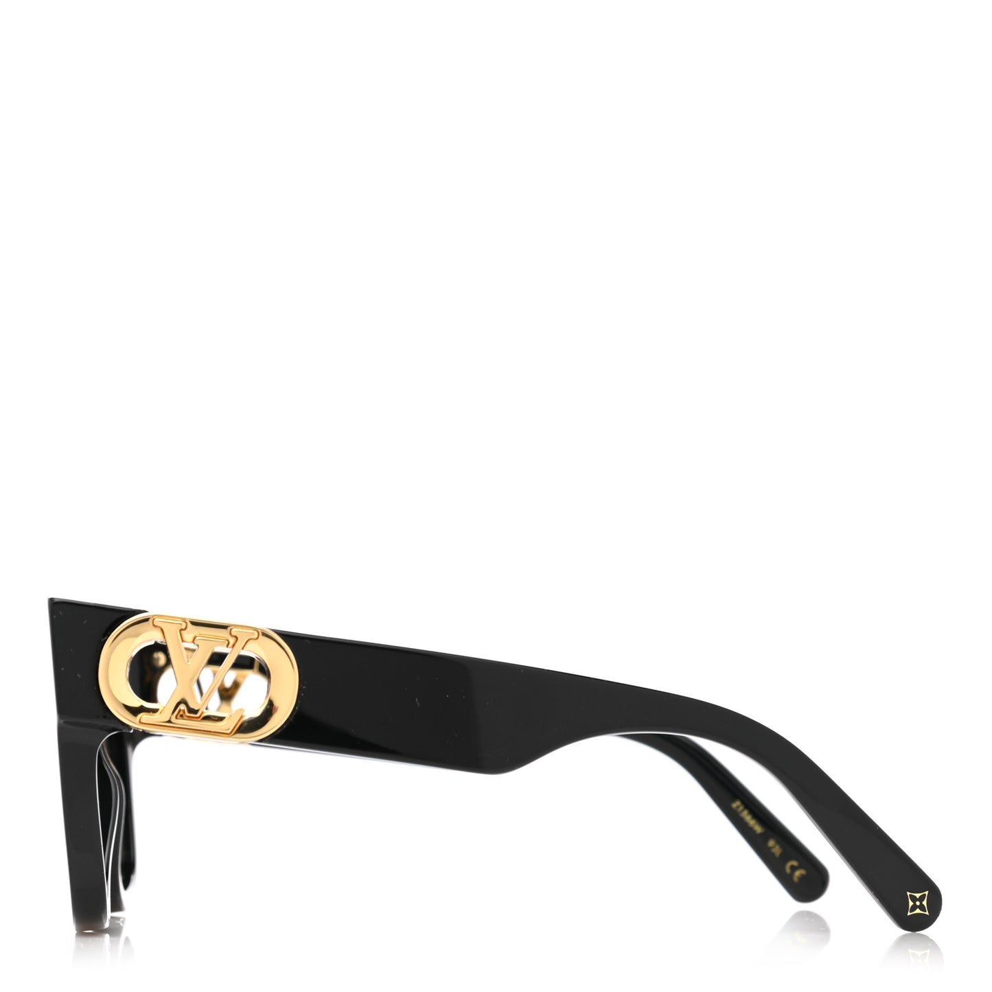 Acetate LV Link PM Square Sunglasses Z1566W Black