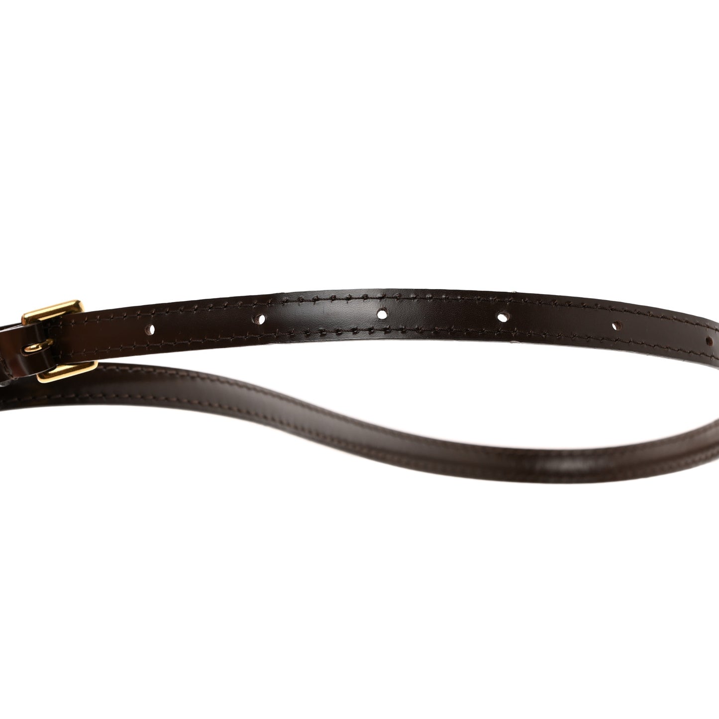 Calfskin 12mm Adjustable Shoulder Strap Brown
