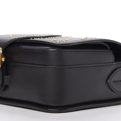 Burberry Calfskin Studded Square Satchel Black 7 of 10
