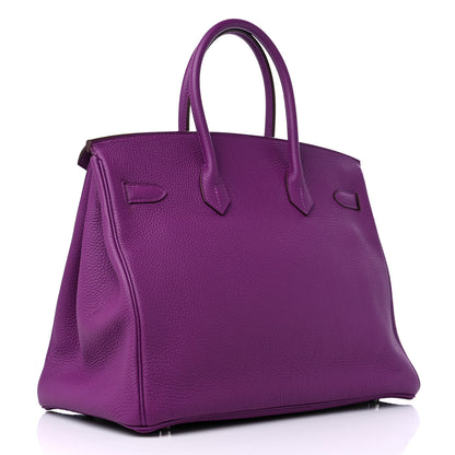 Hermes Togo Birkin 35 Anemone 3 of 9