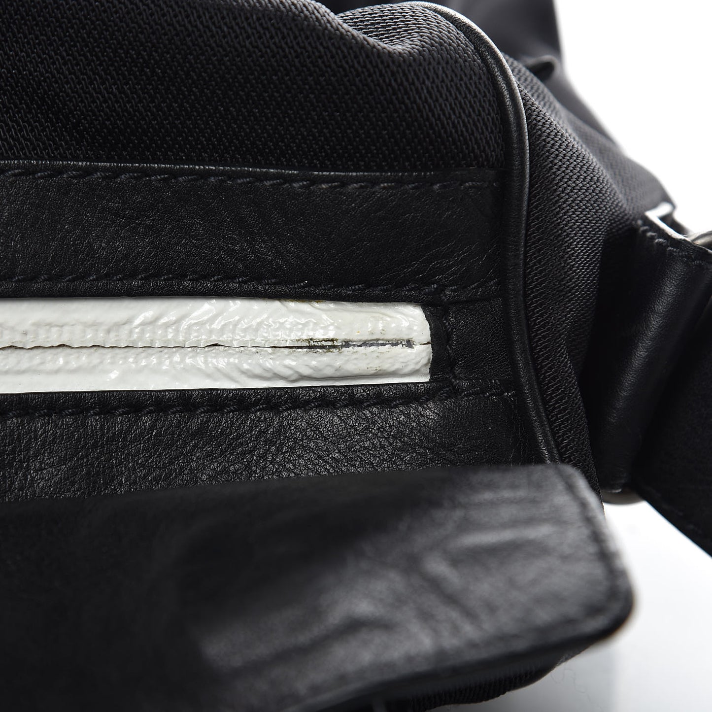 Nylon Agneau Classic Hardware Small Squash Duffle Bag Black
