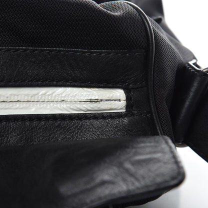 Balenciaga Nylon Agneau Classic Hardware Small Squash Duffle Bag Black 11 of 13