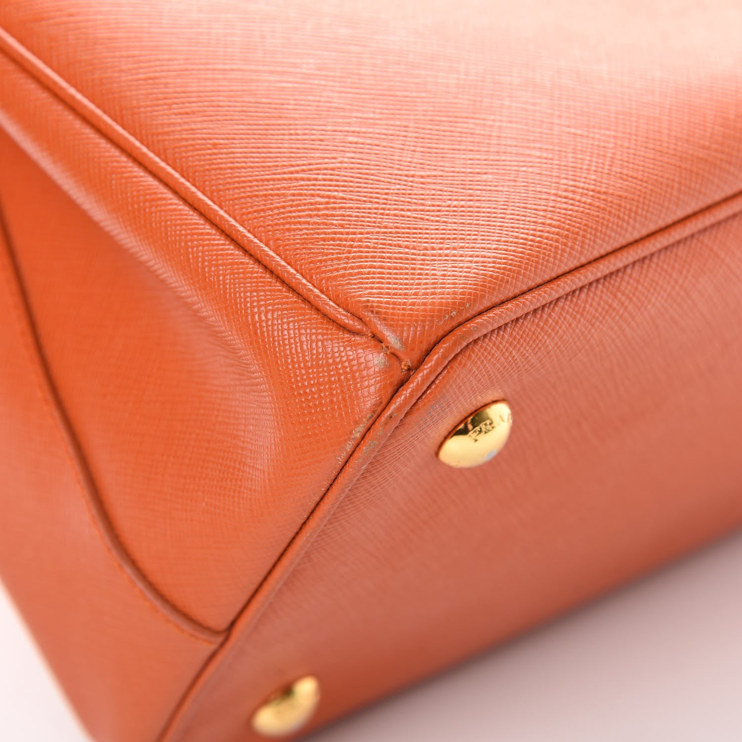 Prada Saffiano Medium Galleria Double Zip Tote Papaya 13 of 20