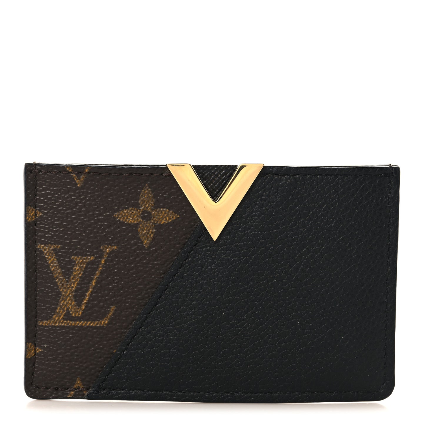 Monogram Calfskin Kimono Card Holder Black