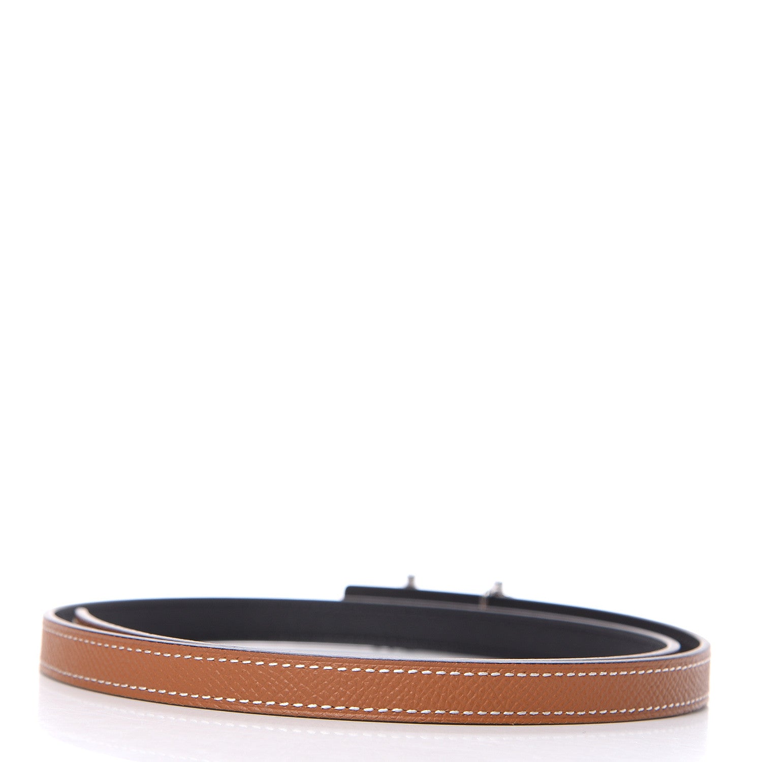 Hermes Swift Epsom 13mm Gamma Belt 75 Black Gold 3 of 7