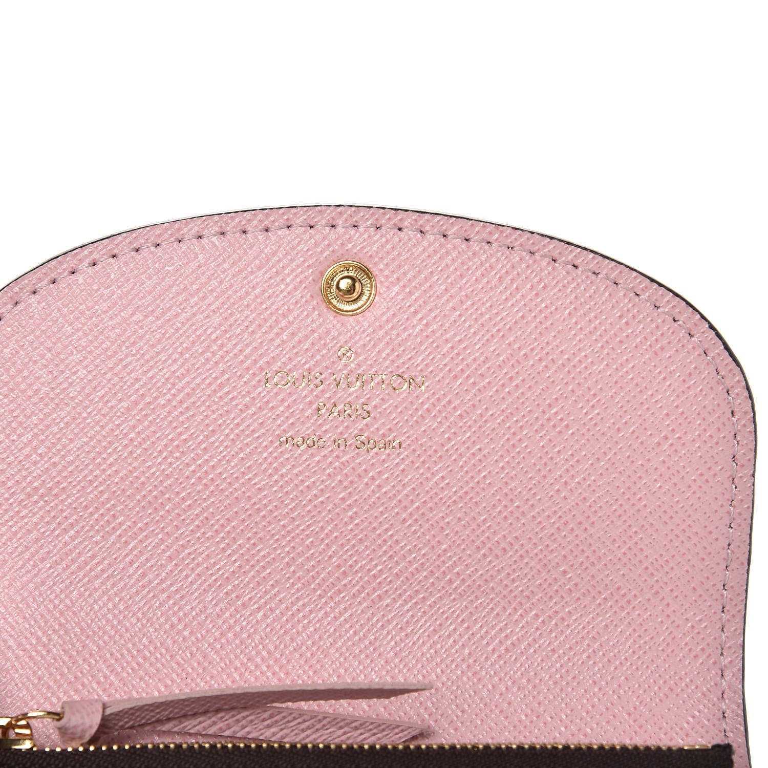 Louis Vuitton Damier Ebene Rosalie Coin Purse Rose Ballerine 6 of 9