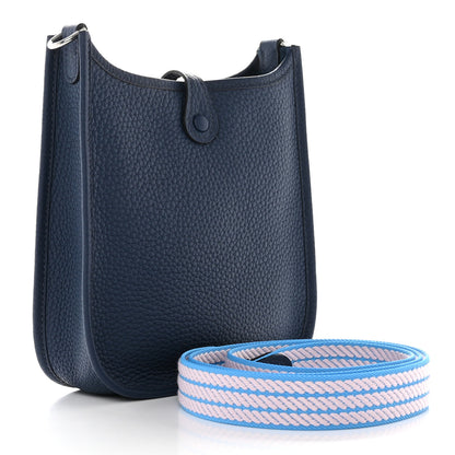 Hermes Taurillon Maurice Evelyne TPM Bleu De Prusse 3 of 10