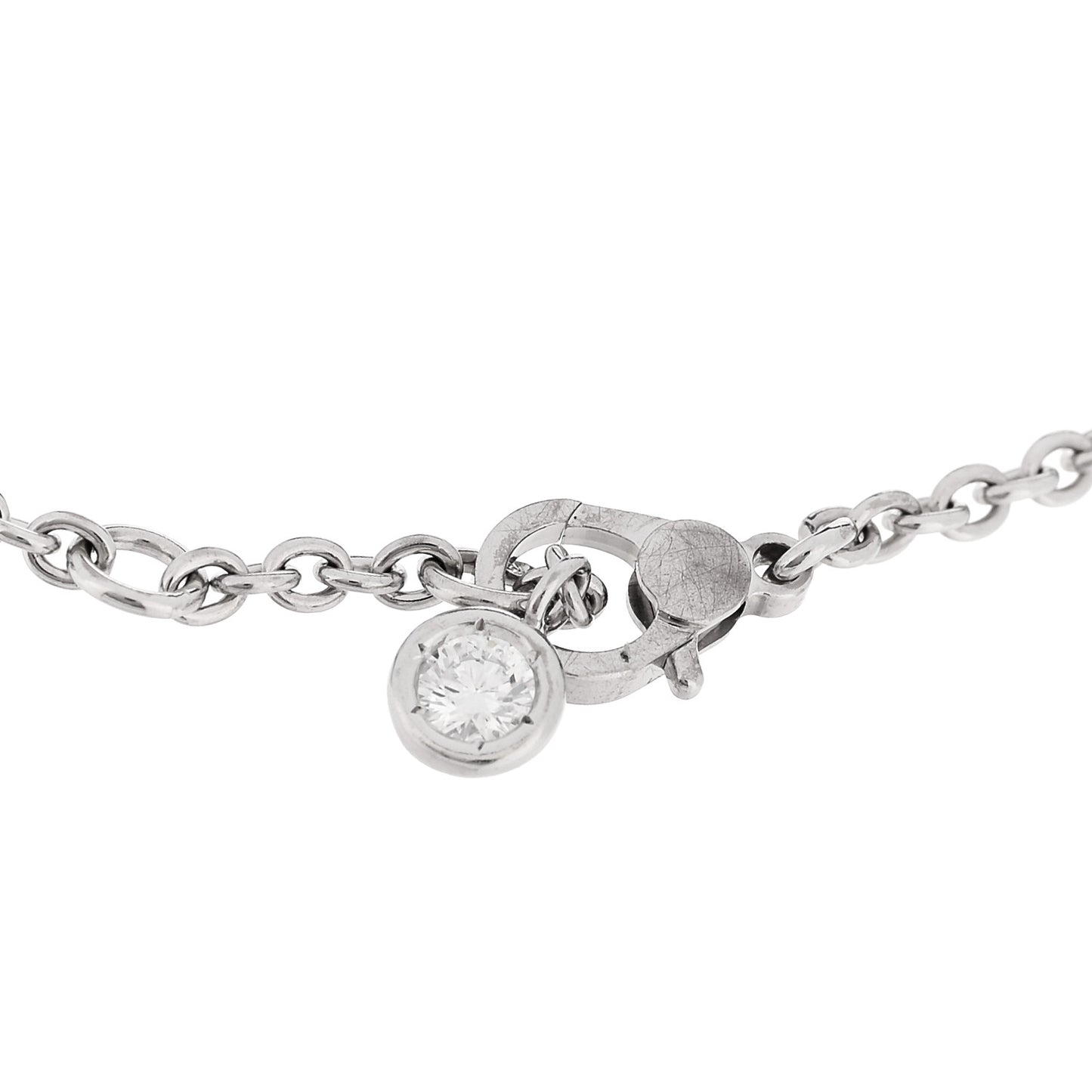 18K White Gold Diamond Finesse Bracelet LG