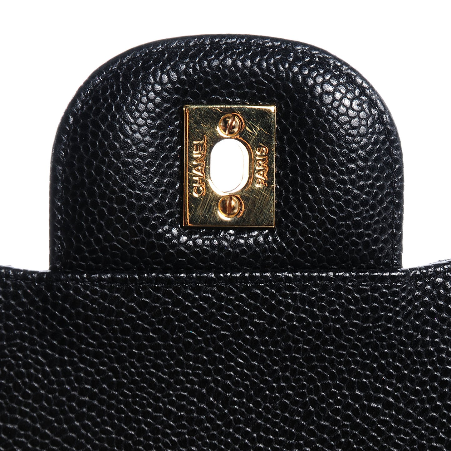 Caviar Jumbo Single Flap Black