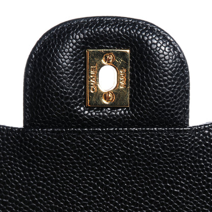 Chanel Caviar Jumbo Single Flap Black 9 of 9