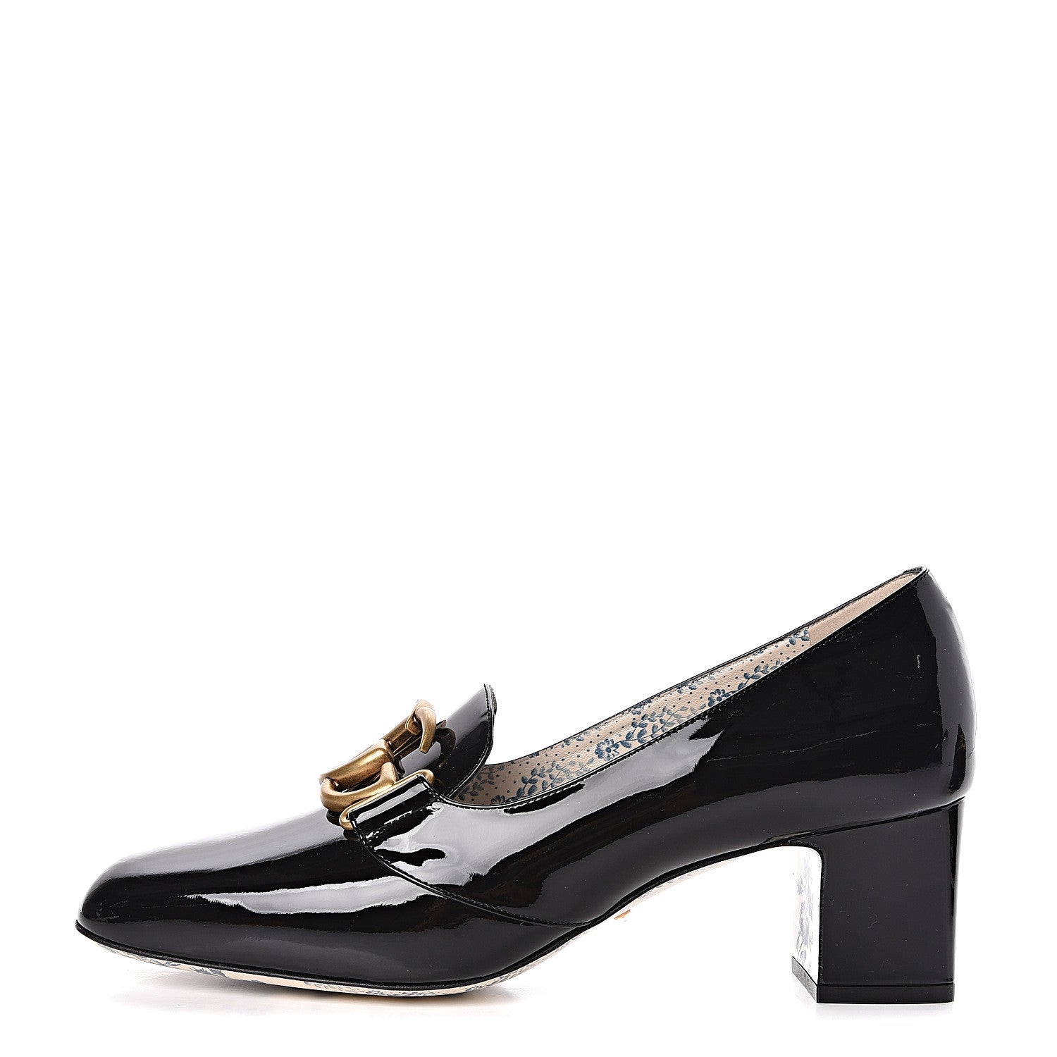 Gucci Vernice GG Victoire 55mm Loafer Pumps 41 Black 1 of 10