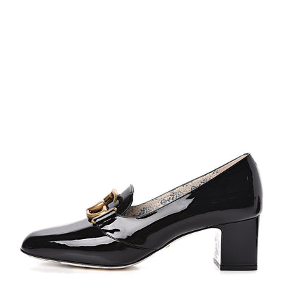 Gucci Vernice GG Victoire 55mm Loafer Pumps 41 Black 1 of 10