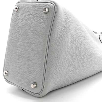 Hermes Taurillon Clemence Picotin Lock 18 PM Bleu Pale 10 of 14