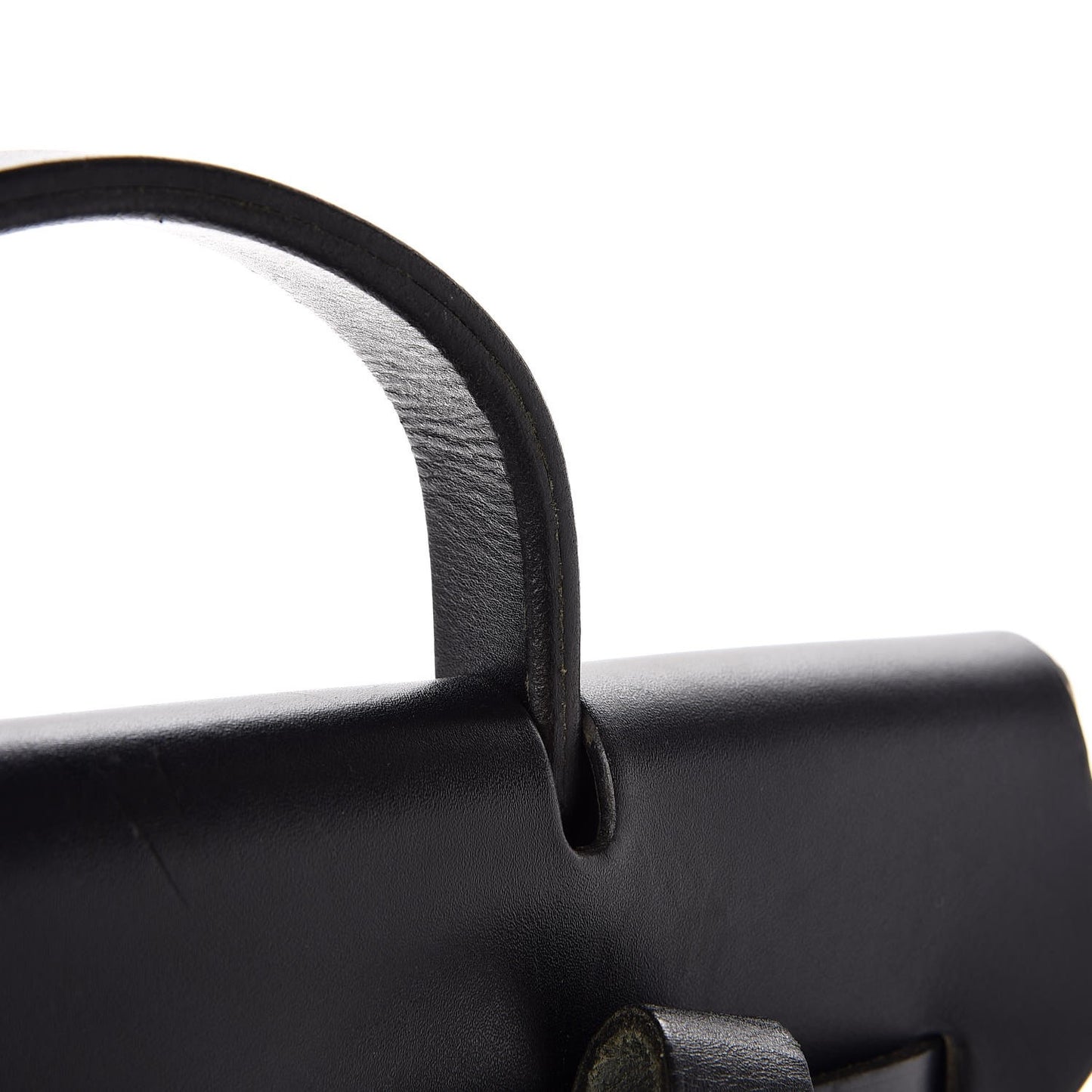 Toile Vache Calfskin Herbag 30 PM Backpack Black