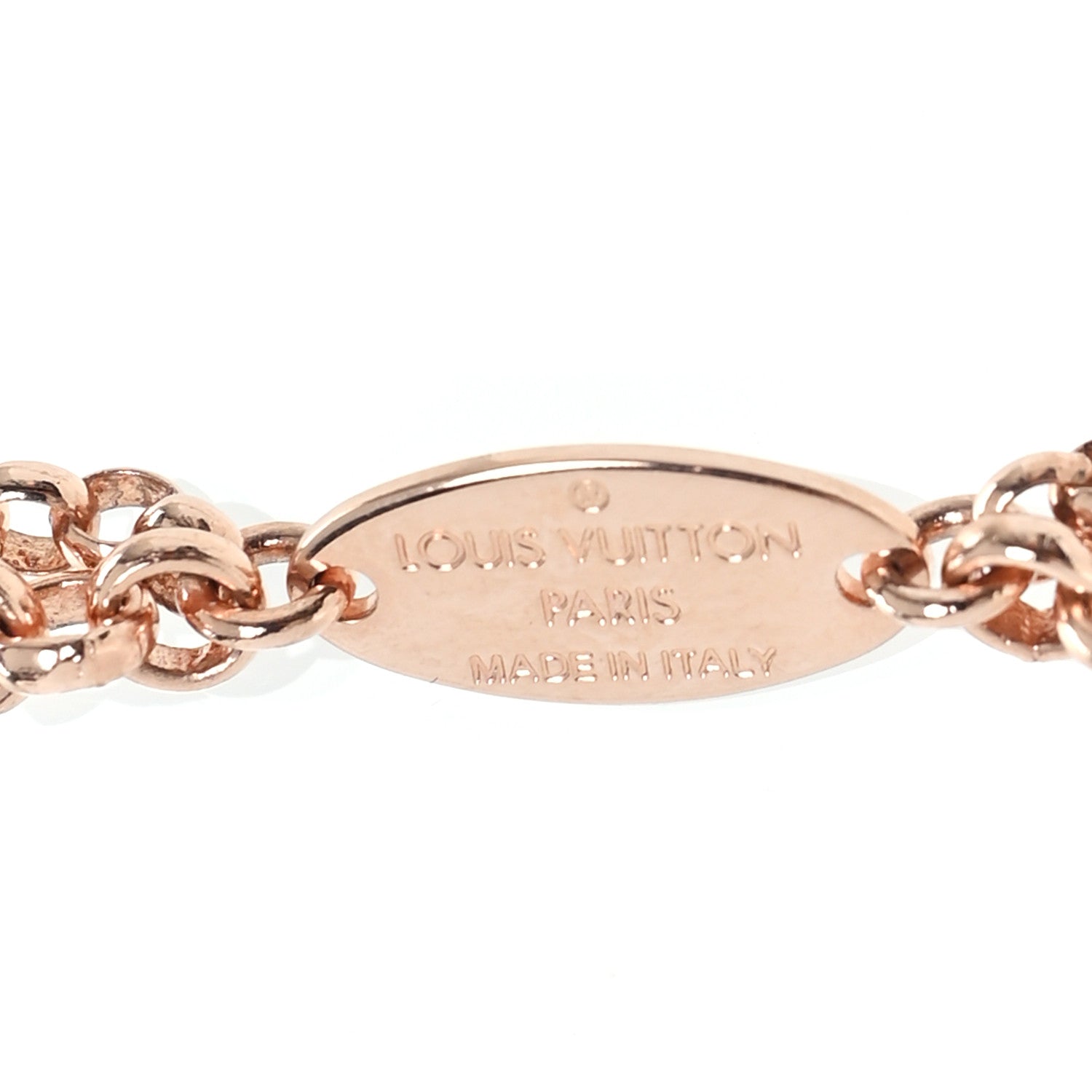 Louis Vuitton Metal Enamel LV Stellar Long Necklace Rose Gold 5 of 6