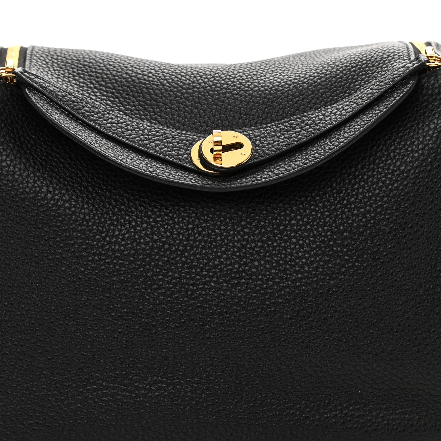 Hermes Taurillon Clemence Lindy 26 Black 8 of 8