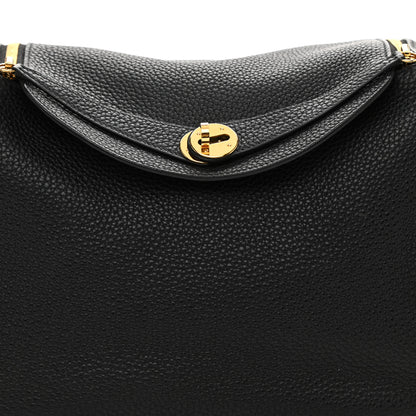 Hermes Taurillon Clemence Lindy 26 Black 8 of 8