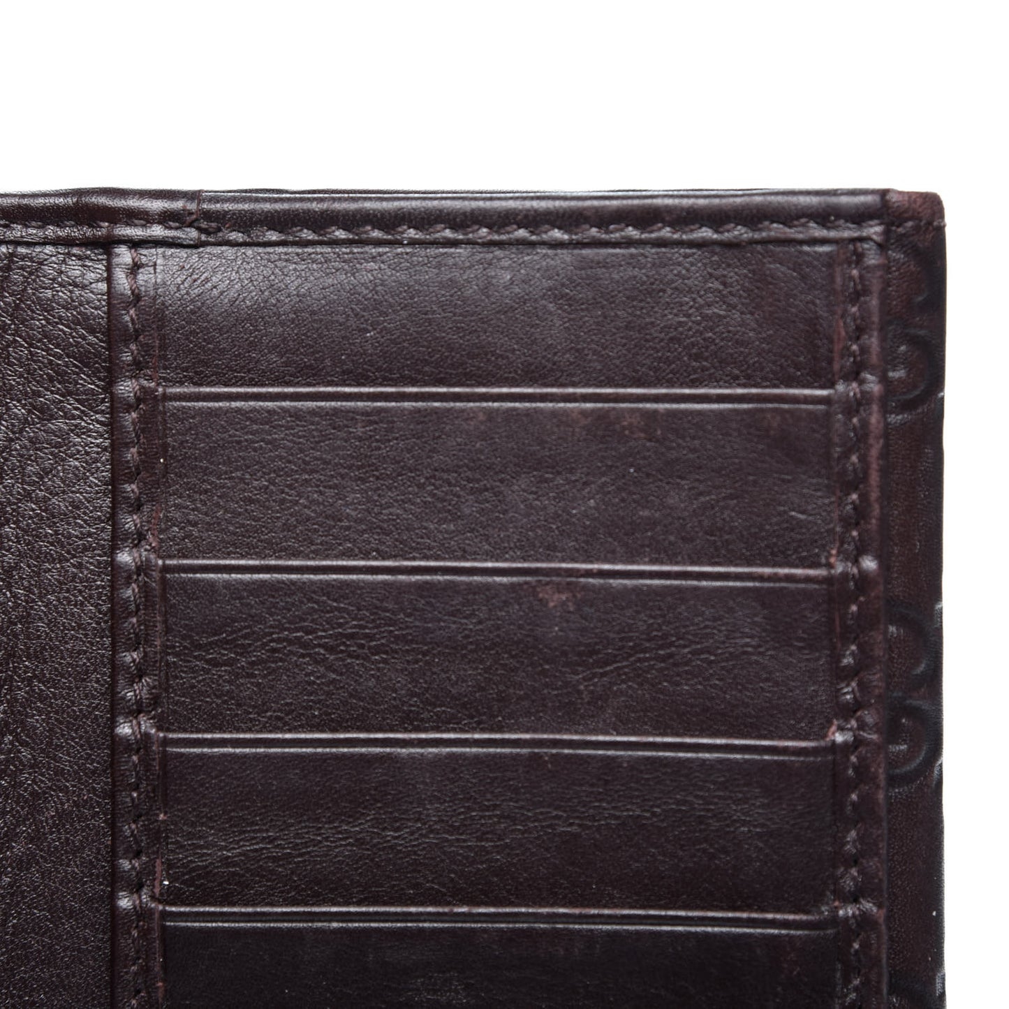 Guccissima Signature Dice Continental Wallet Chocolate