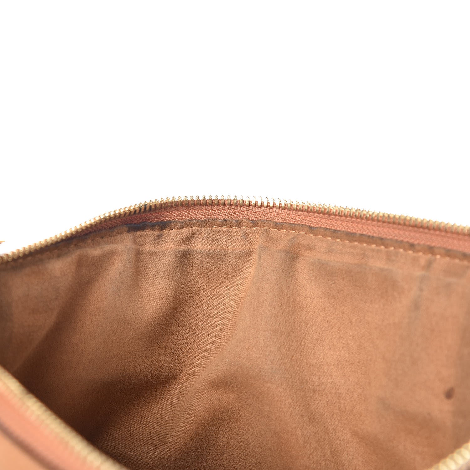 MCM Visetos Liz Shopper Tote Pouch Cognac 7 of 12