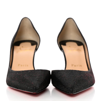Christian Louboutin Glitter Tennis Iriza 70 Pumps 37 Black 2 of 11