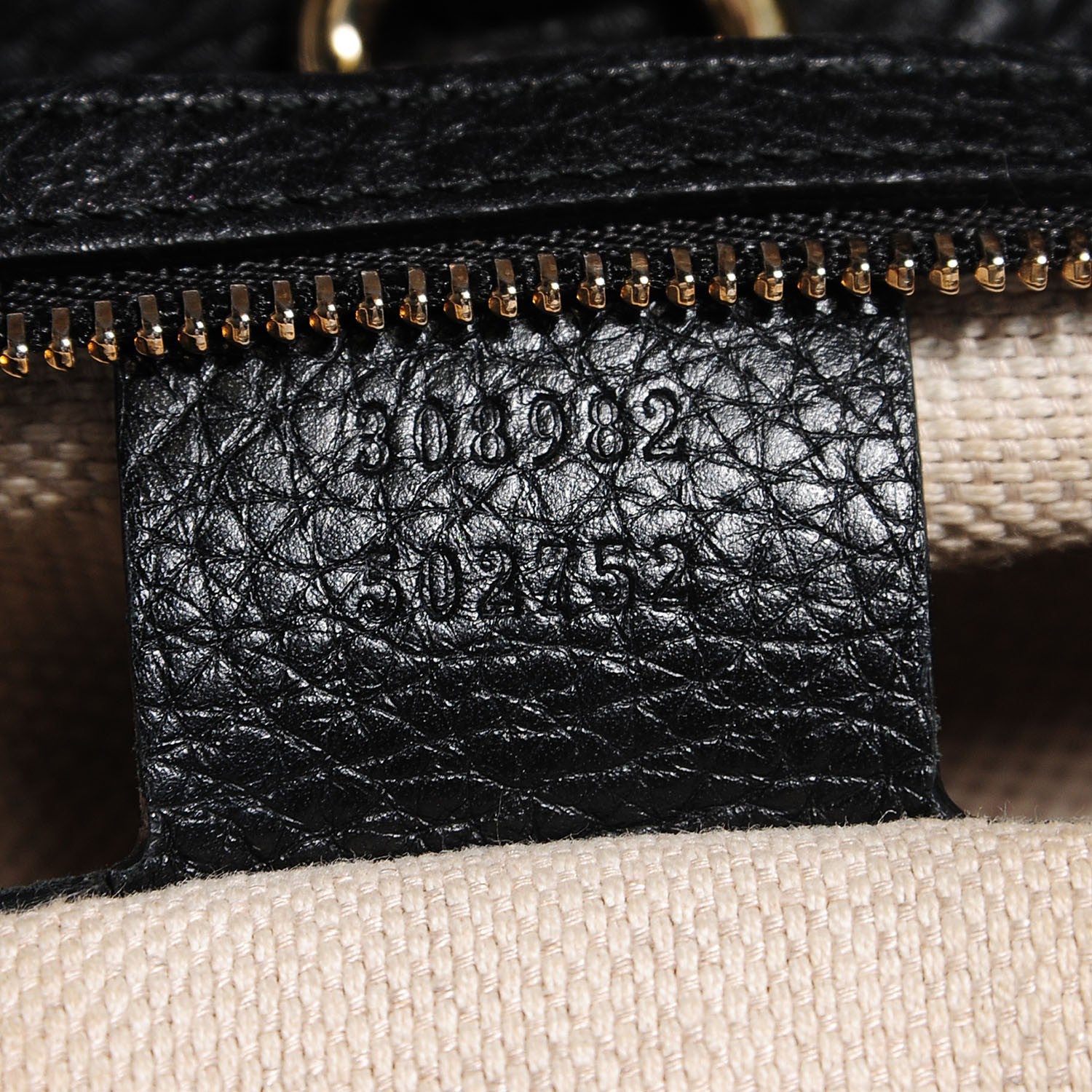Gucci Pebbled Calfskin Medium Soho Chain Shoulder Bag Black 7 of 9