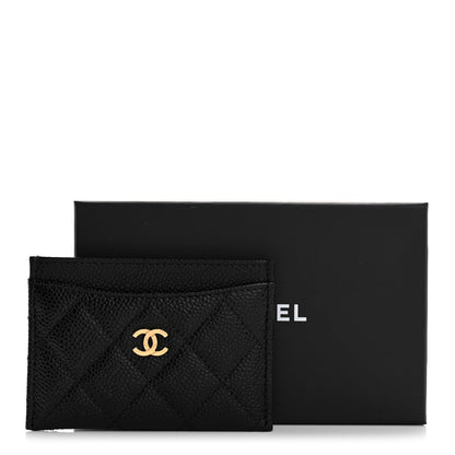 Chanel Caviar Quilted Card Holder Black 9 of 9