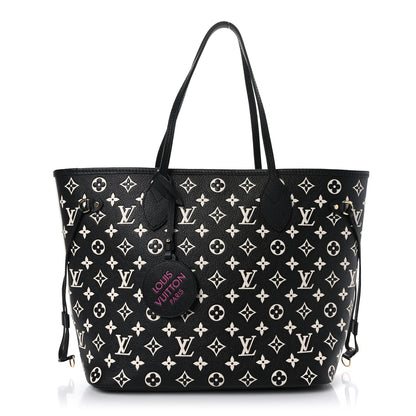 Louis Vuitton Empreinte Spring In The City Neverfull MM Black White Pink 1 of 8