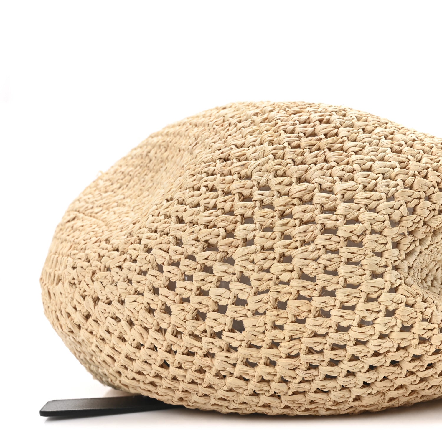 Loewe Raffia Paula’s Ibiza Punch Hole Hobo Bag Natural Black 9 of 9