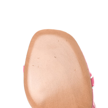 Valentino Garavani Suede Free Rockstud Ankle T-Strap 105mm Sandals 36.5 Shadow Pink White 8 of 9