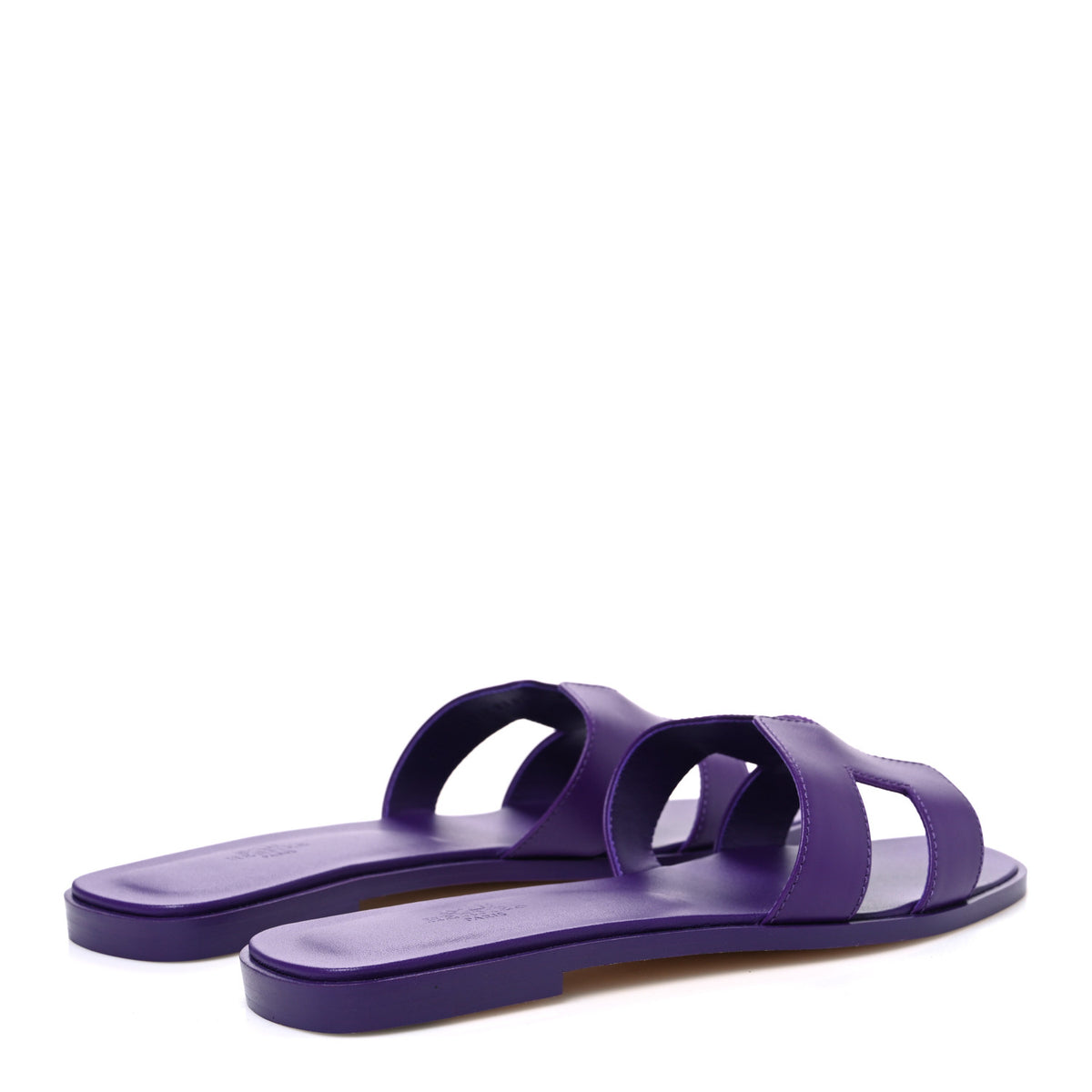 Calfskin Oran Sandals 39.5 Violet Majorette