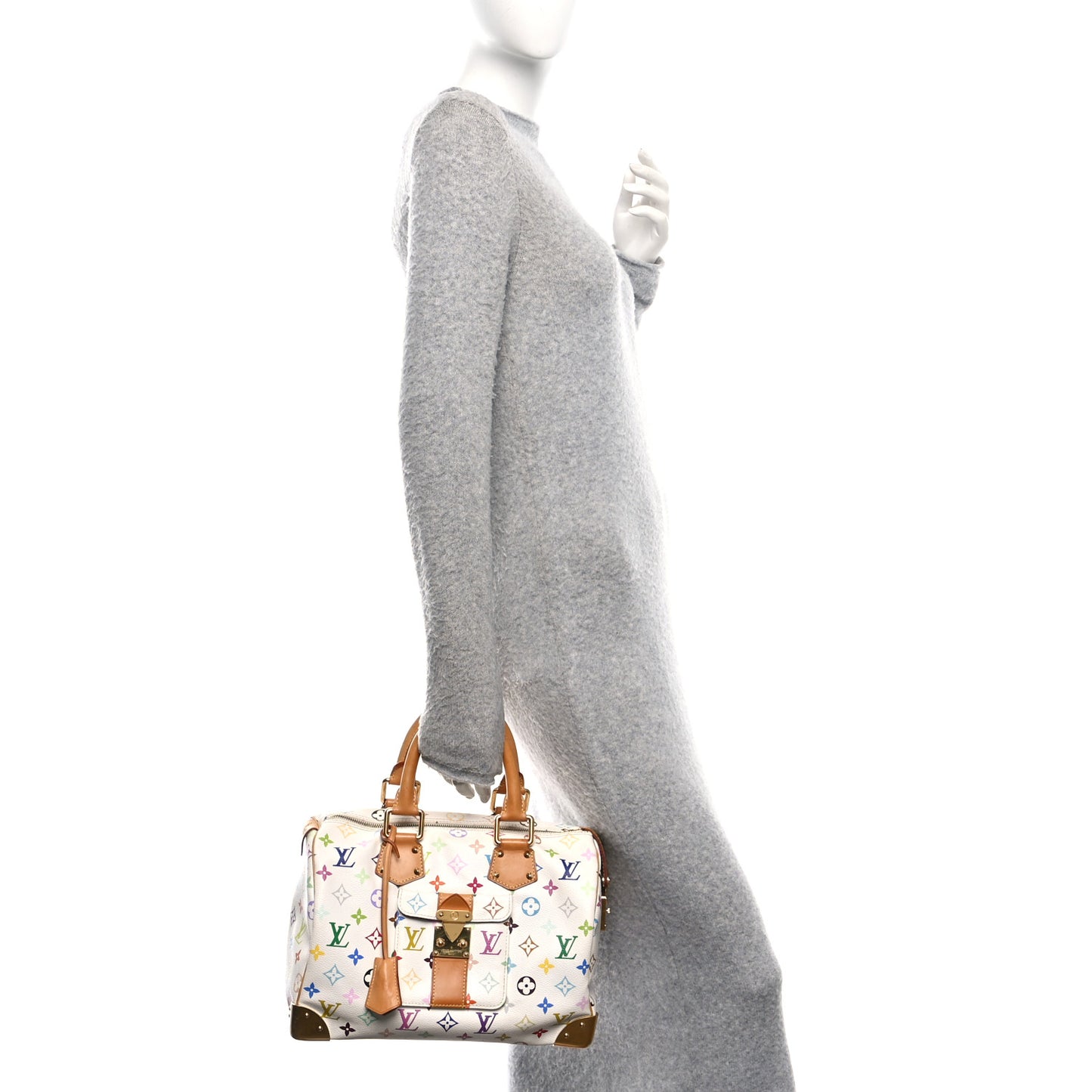 Monogram Multicolor Speedy 30 White