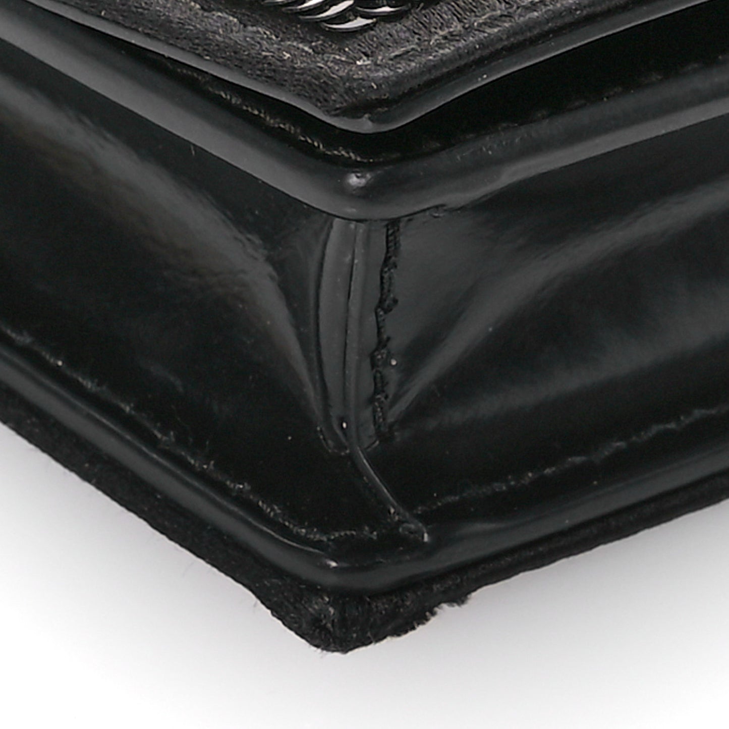 Paillettes Sequin Triangle Card Holder With Strap Black Black