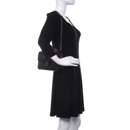 Chanel Glazed Calfskin Quilted Medium Perfect Edge Flap Black 2 of 12