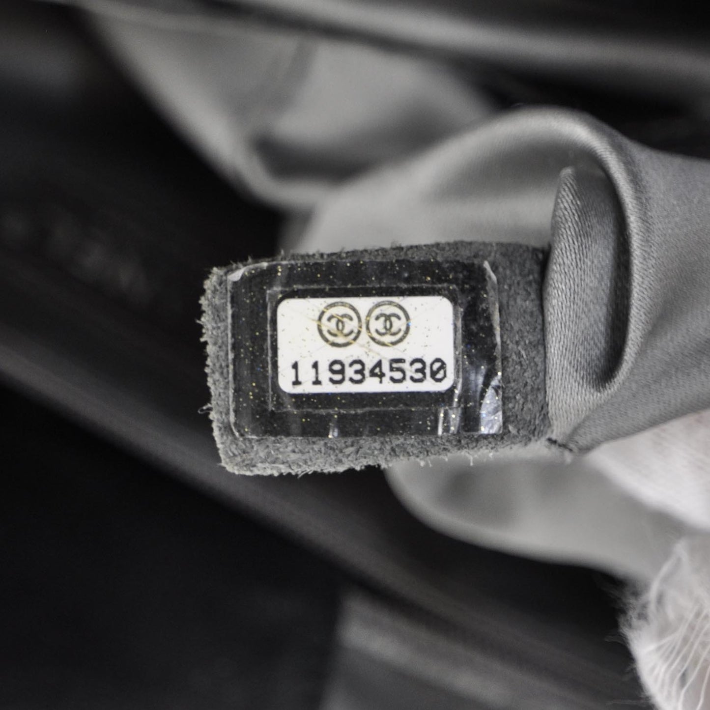 Leather Square Stitched Lax Shopping Tote Black