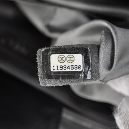 Chanel Leather Square Stitched Lax Shopping Tote Black 10 of 11