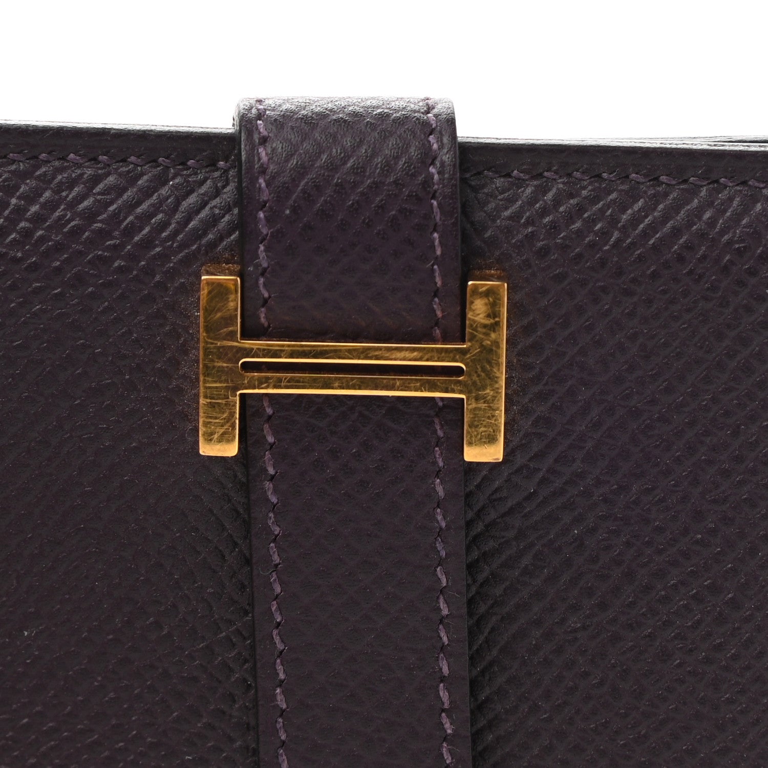 Hermes Epsom Mini Bearn Wallet Raisin 10 of 10