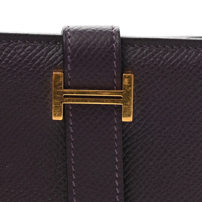 Hermes Epsom Mini Bearn Wallet Raisin 10 of 10