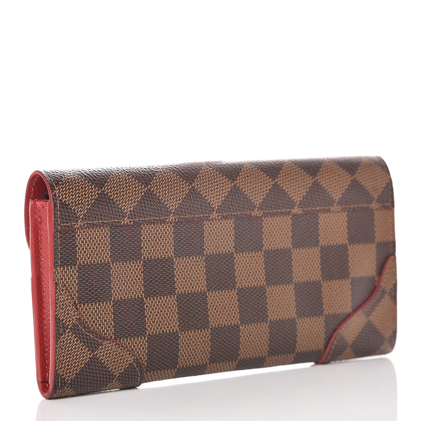 Damier Ebene Caissa Wallet Cherry