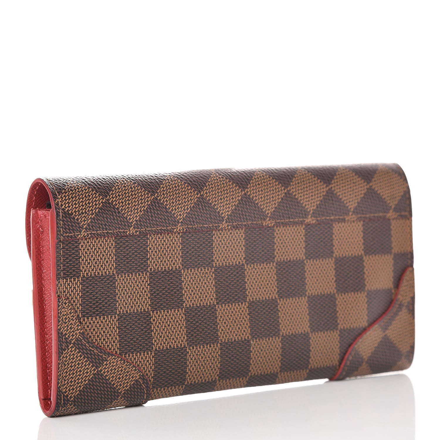 Louis Vuitton Damier Ebene Caissa Wallet Cherry 3 of 10