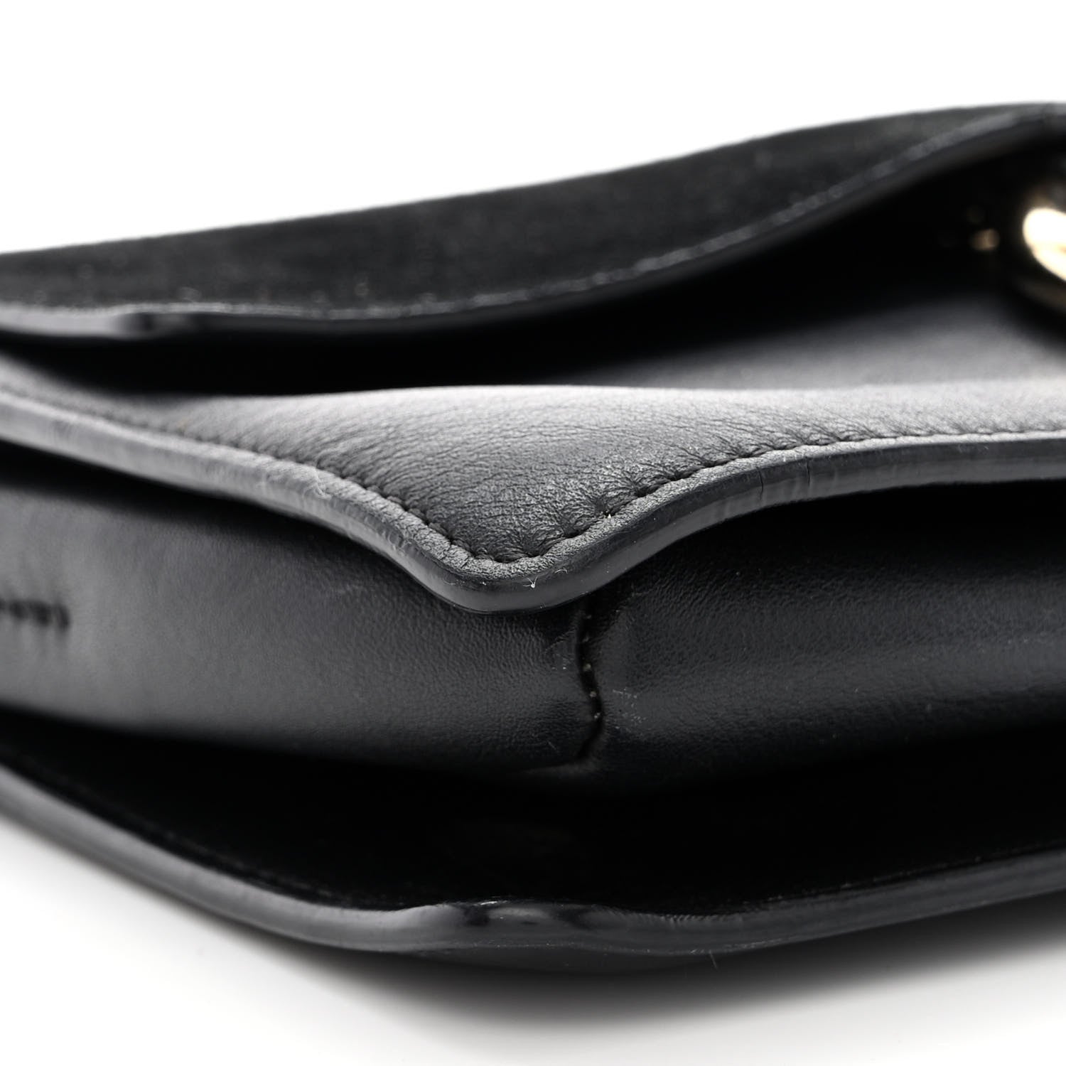Chloe Suede Calfskin Small Faye Shoulder Bag Black 9 of 13