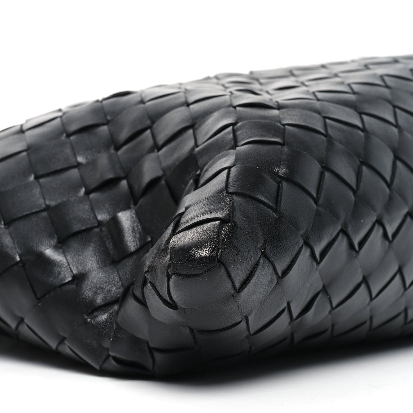 Calfskin Intrecciato Small Hop Black