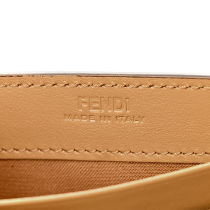 Fendi Vitello Termolagoon F is Fendi FF 1974 Embossed Continental Envelope Wallet On Chain Miele Scuro 7 of 12