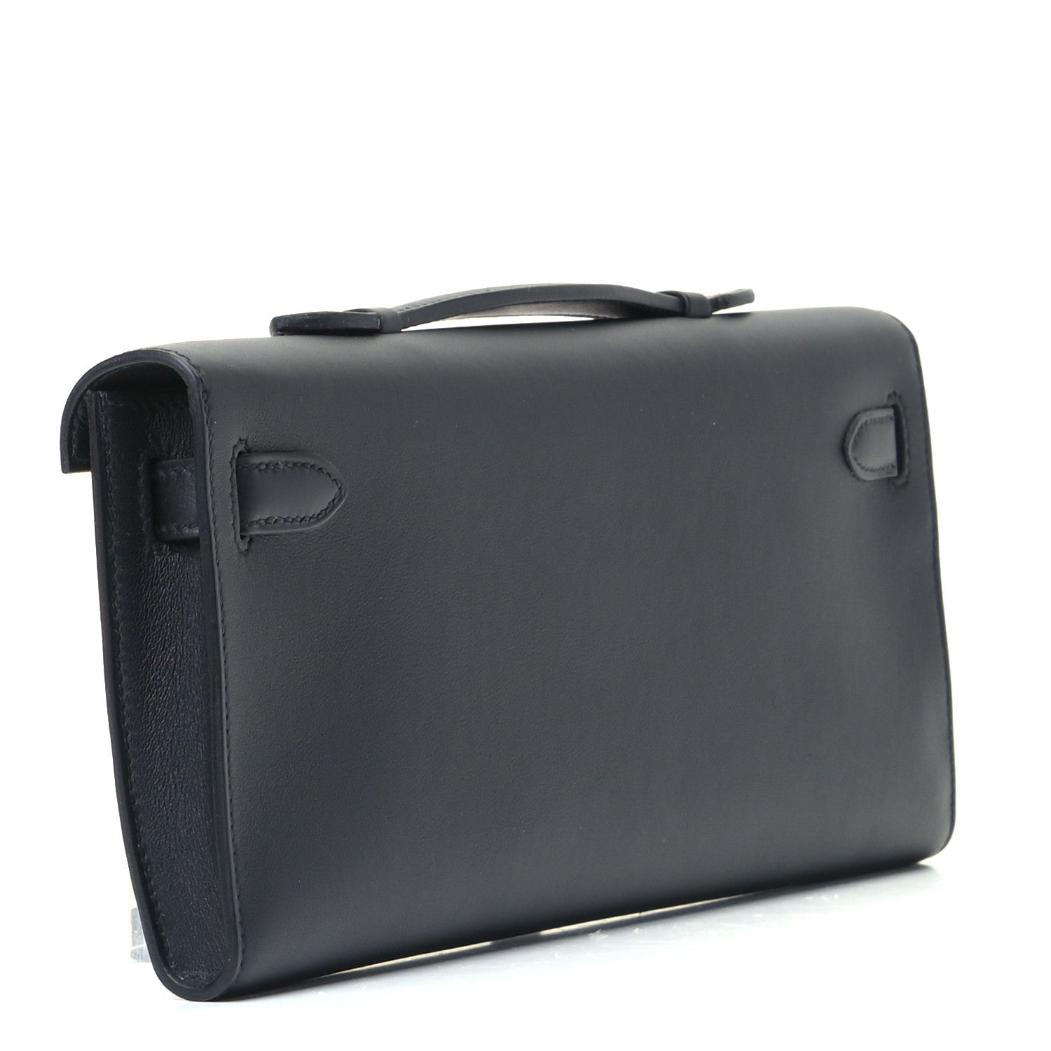 Hermes Swift Kelly Cut Clutch Pochette Black 2 of 4