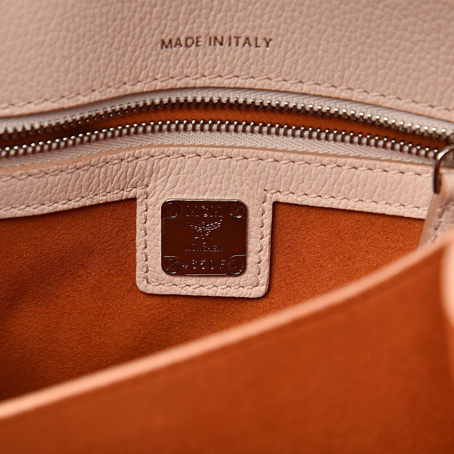 MCM Calfskin Patricia Crossbody Bag Shell 7 of 10