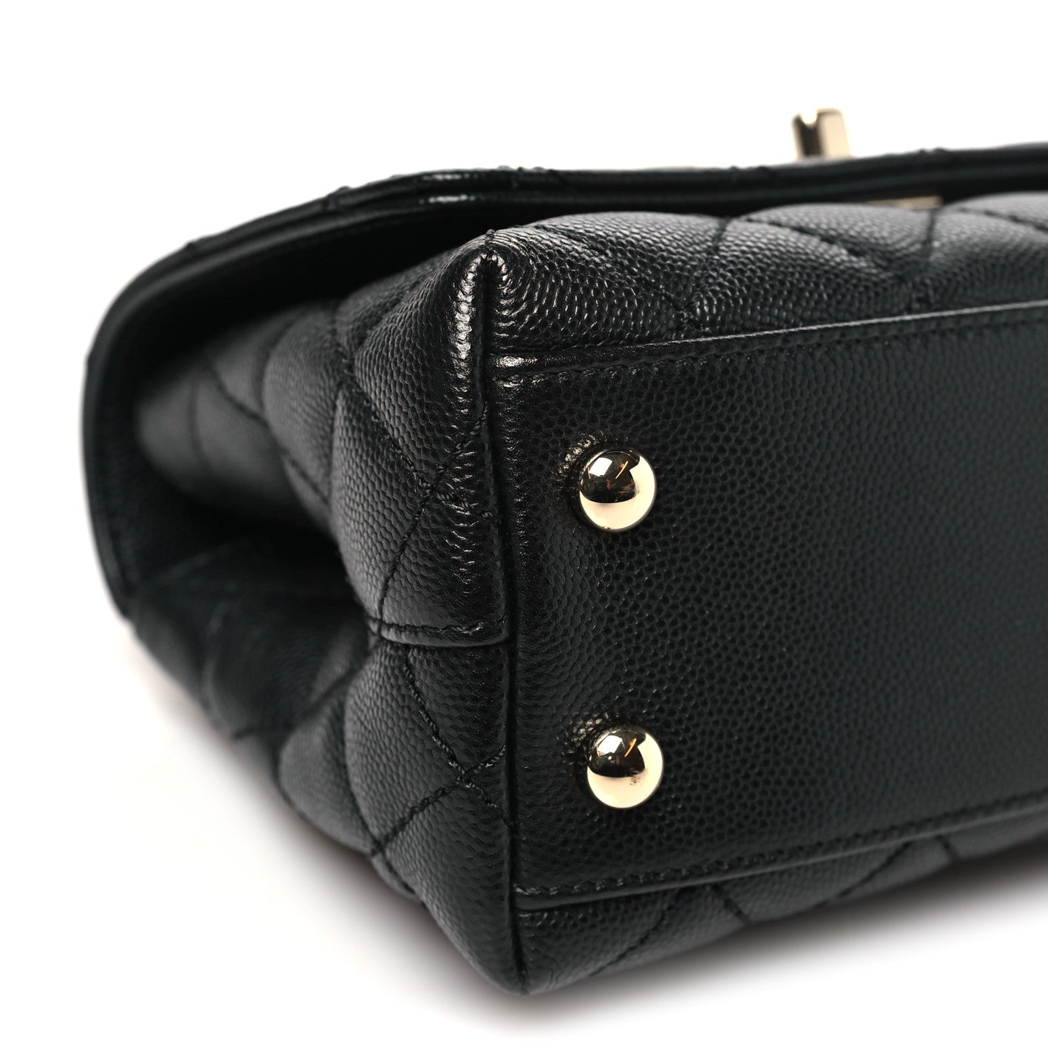 Chanel Caviar Quilted Extra Mini Coco Handle Flap Black 9 of 11
