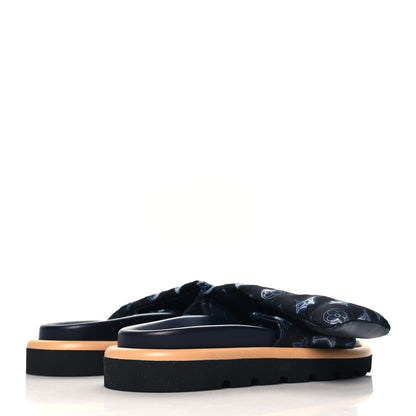 Louis Vuitton Nylon Monogram Womens Pool Pillow Comfort Mules 39 Navy Blue 5 of 9