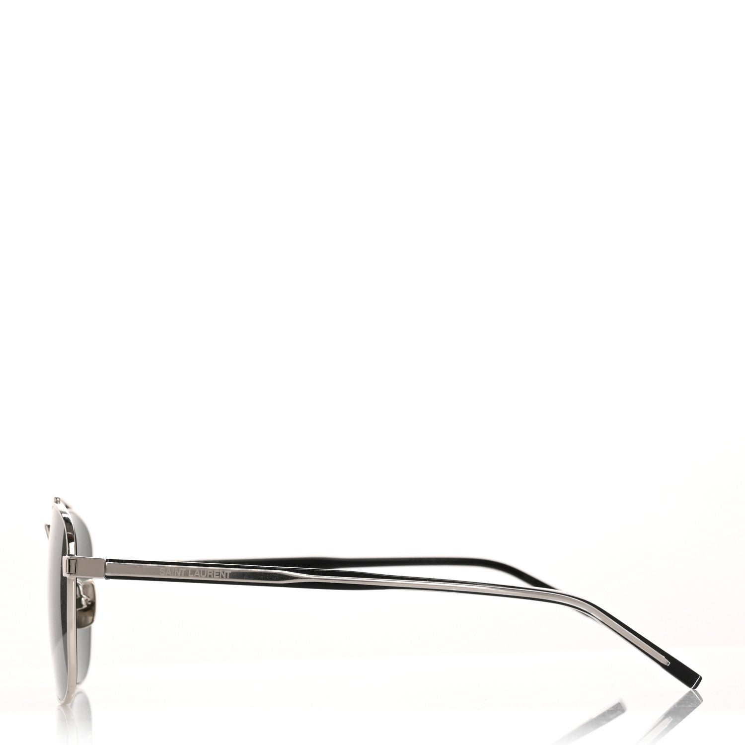 Saint Laurent Acetate Metal Aviator SL665 Sunglasses Black 3 of 8