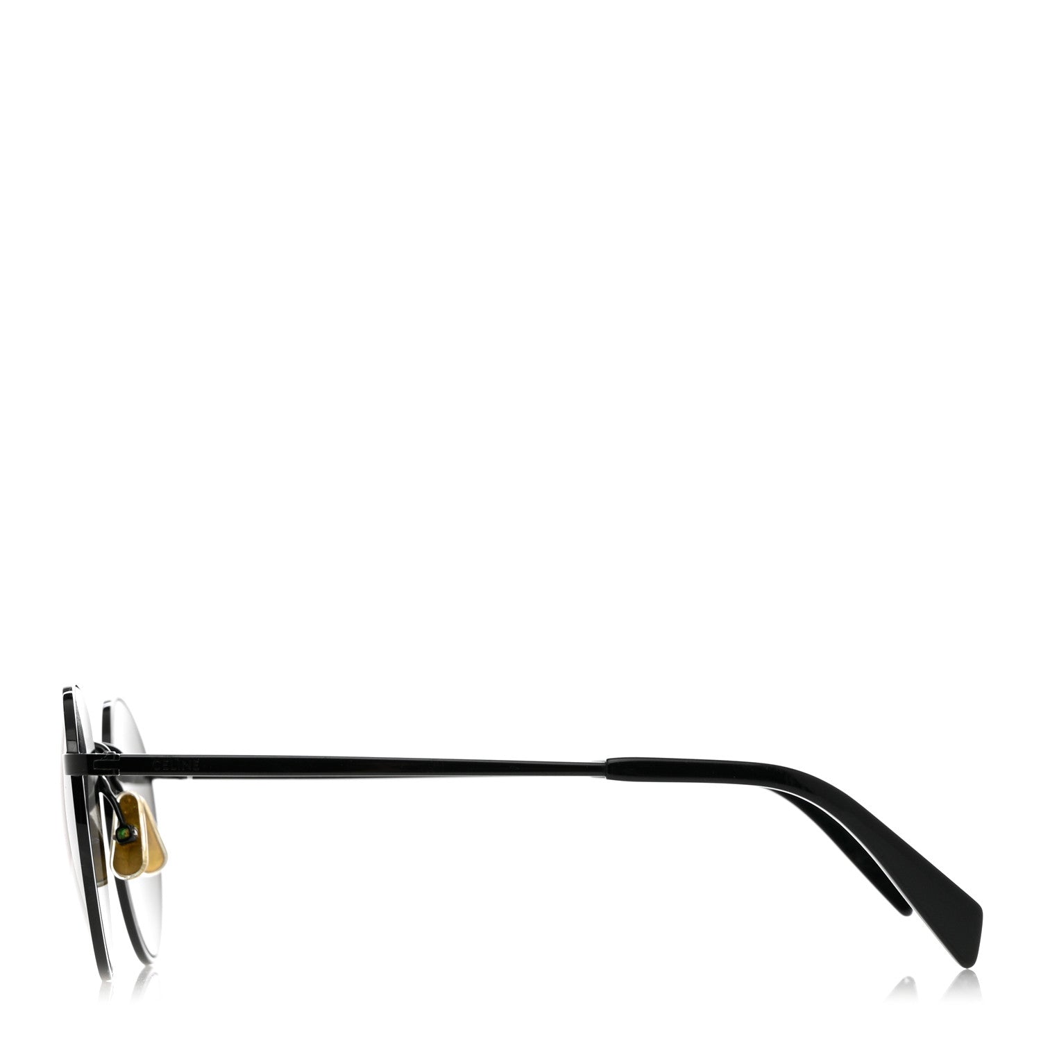 Celine Metal Round Sunglasses CL40100U Black 3 of 6