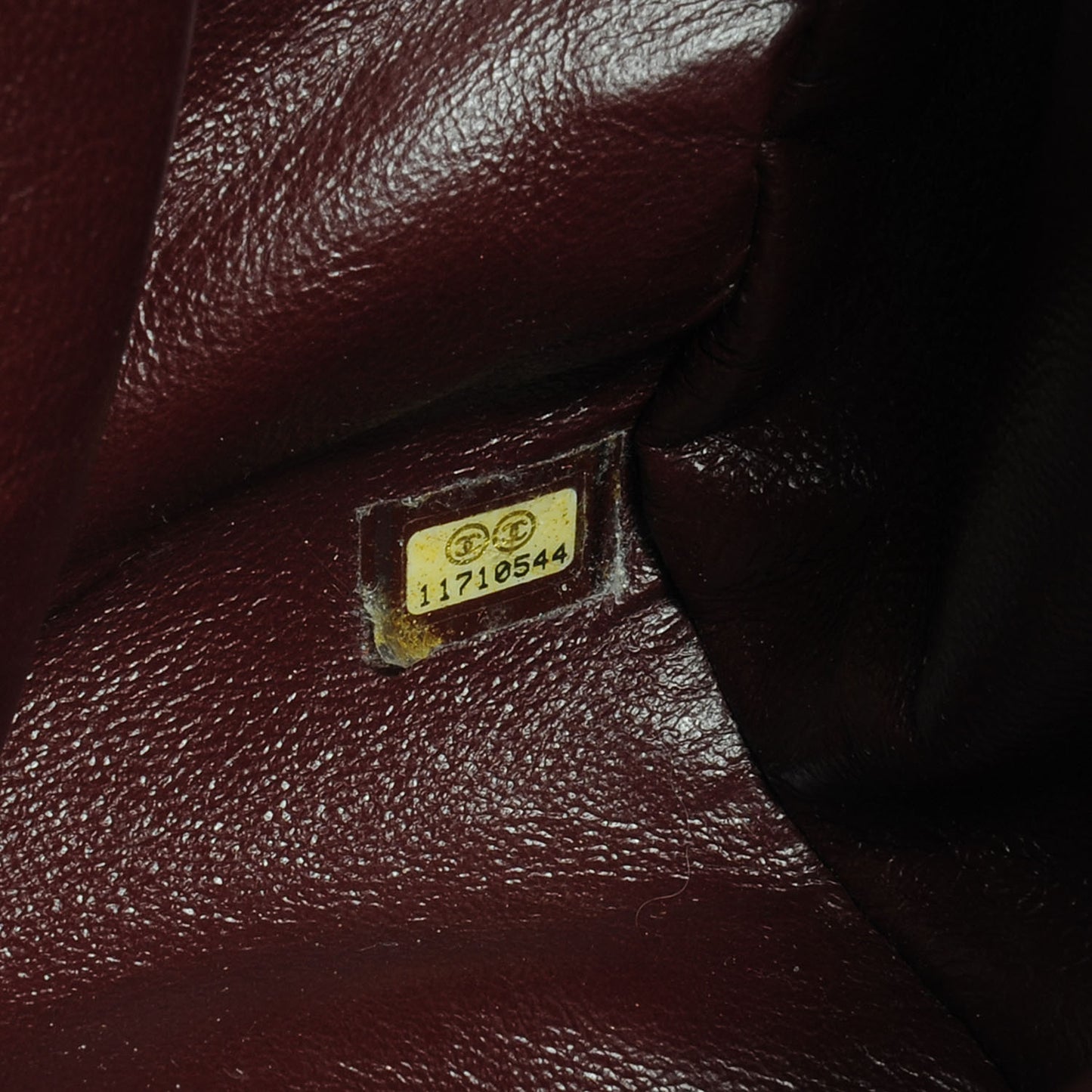 Caviar Quilted CC Timeless Bowler Burgundy